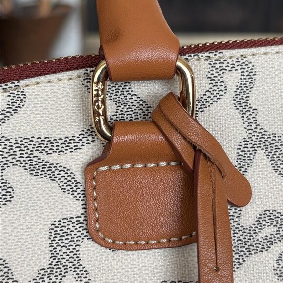 TOUS Kaos Waterproof Monogram Canvas & Leather Alma Style Dual Handle Bag - Picture 10 of 14